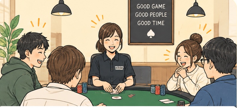 途中から参加する人、帰る人がいるリングゲームのテーブル
